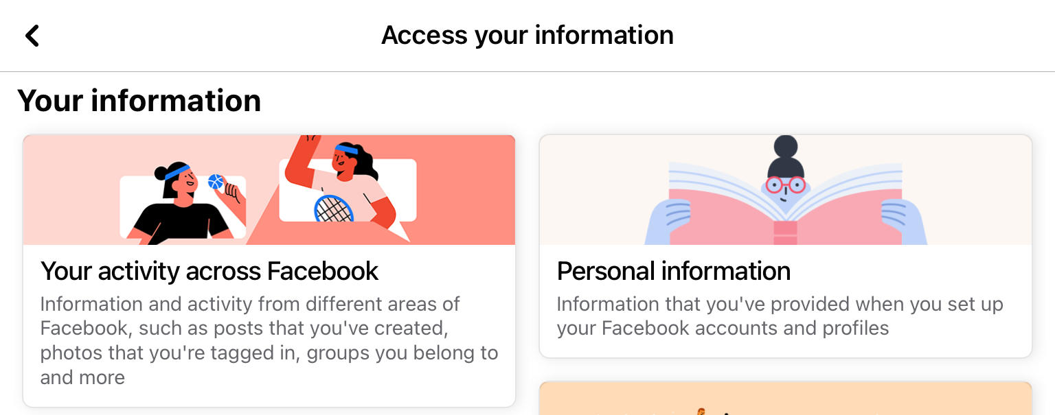 facebook personal information