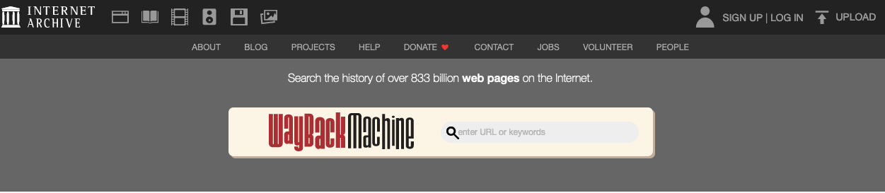 wayback machine