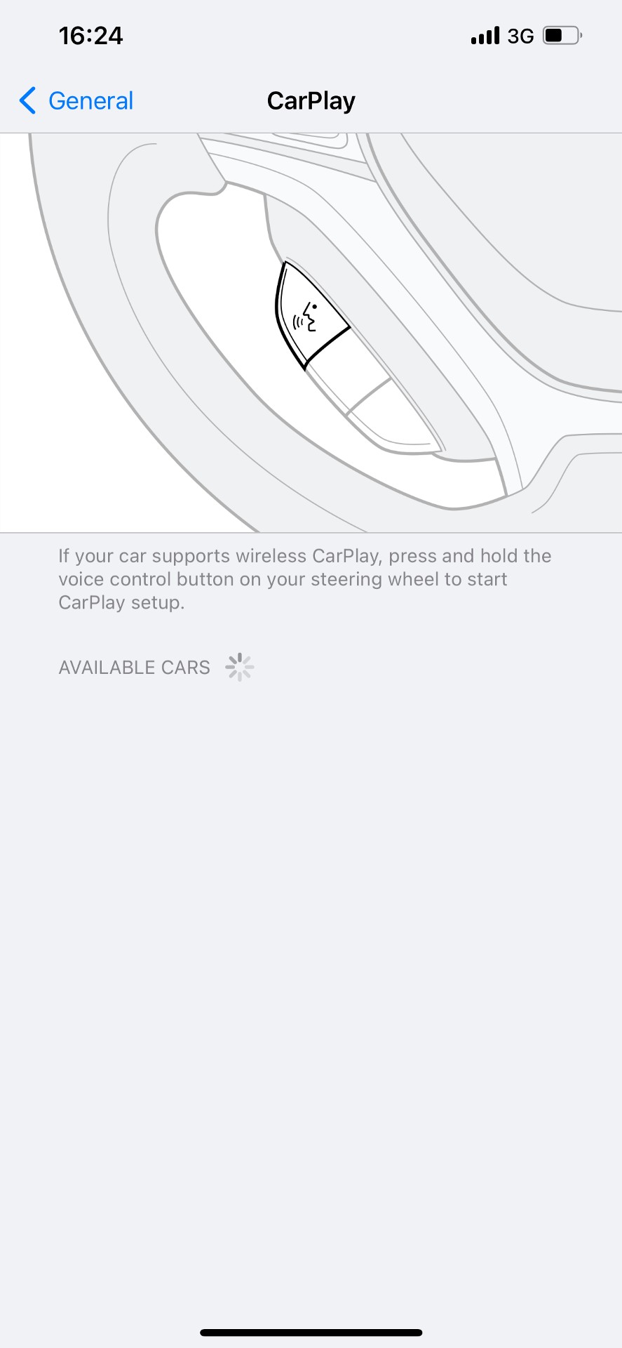 Configuraciones de CarPlay de iOS